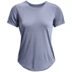 Image of Under Armour Streaker Short Sleeve T Shirt Ladies - Purple