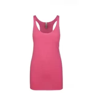 Image of Next Level Womens/Ladies Tri-Blend Racer Back Tank Top (M) (Vintage Pink)