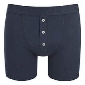 Image of Levis Mens Long Button Boxers - Navy - M