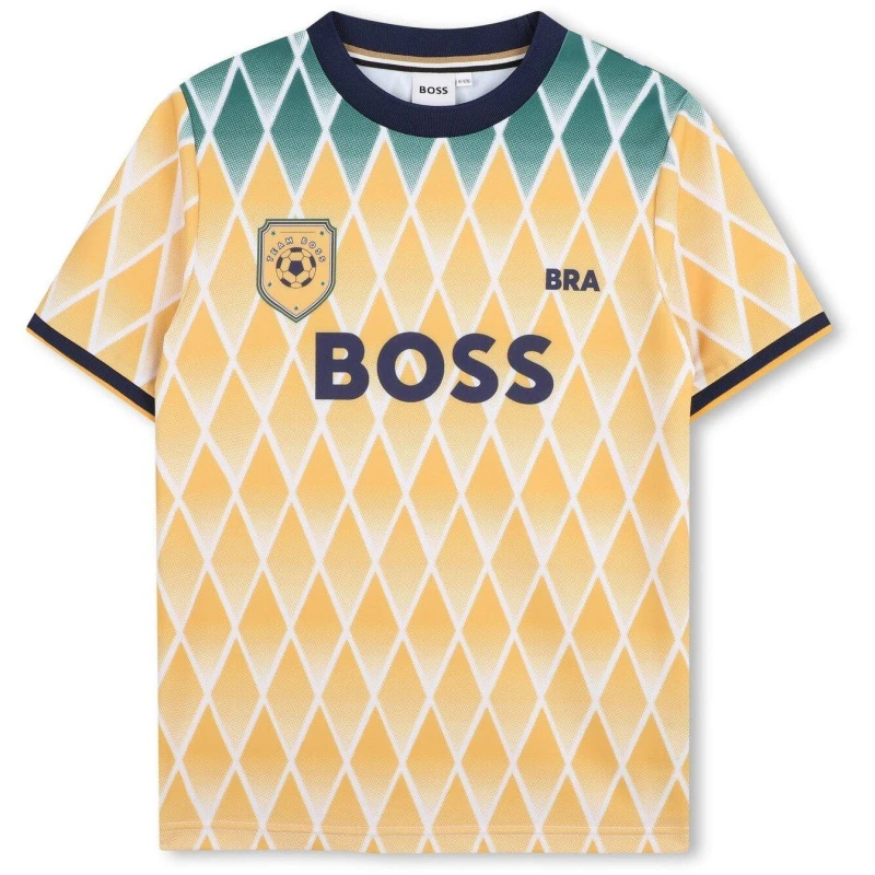 Image of Boss Boss SS T Shirt Jn63 Yellow male 6Y