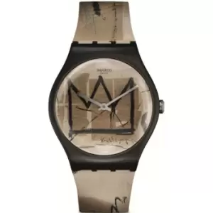 Image of Unisex Swatch Untitled By Jean-Michel Basquiat Art Journey Watch