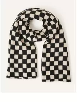 Image of Accessorize Mono Checkerboard Blanket