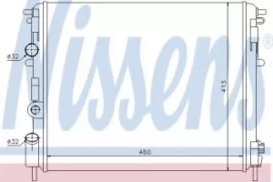 Image of 637931 Nissens Radiator engine cooling