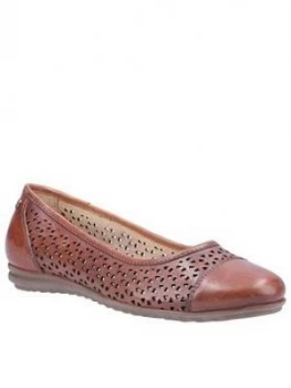 Image of Hush Puppies Leah Ballerina Pumps - Tan