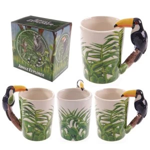 Image of Jungle Mug with Toucan Shaped Handle