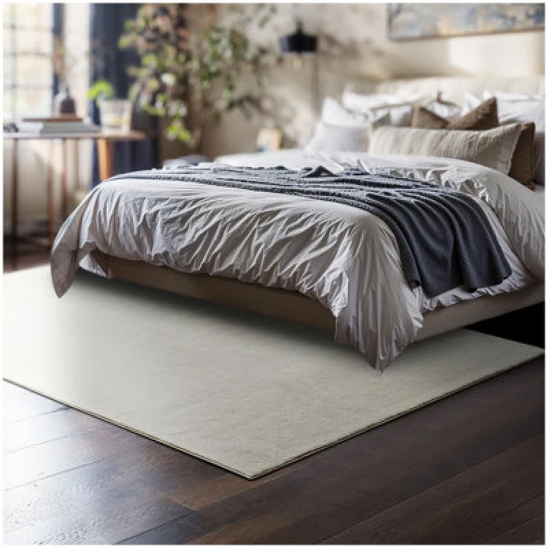 Image of Tectake Rug Zonelle - Short Pile And Ultra-Soft, Rectangular Or Round 120 X 170 Cm - Cream