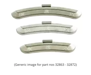 Image of Wheel Weights for Steel Wheels 25gram Box of 100 Connect 32867