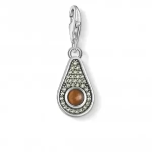 Image of Sterling Silver Avocado Charm Pendant 1836-667-7