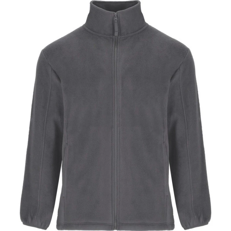 Image of ROLY ROLY Men Artic Full Zip Fleece Jacket in Dark Grey Size: Small Dark Grey S Male 5063470577347