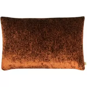 Image of Kai Lynx Animal Print Velvet Cushion Cover, Rust, 40 x 60 Cm