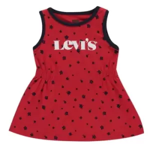 Image of Levis Babies Floral Tank Dress Red