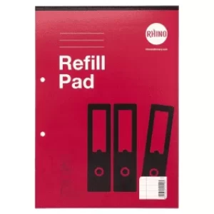 Image of Rhino A4 Headbound Refill Pad, Ruled 80 Pages (6 Pack)
