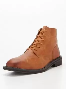 Image of Superdry Vintage Officer Boots - Tan, Size 8, Men