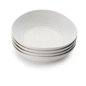 Image of Portmeirion Sophie Conran White Bowl 7" Set Of 4