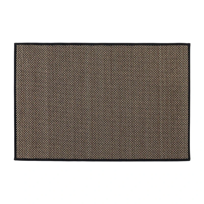 Image of Jvl Antarra Doormat, Black - 50X75Cm