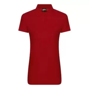 Image of PRO RTX Womens/Ladies Pro Polyester Polo Shirt (S) (Red)