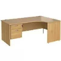 Image of Dams International Right Hand Ergonomic Desk MP18ERP2O 1,800 x 1,200 x 725 mm