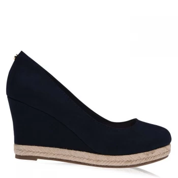 Image of Dune London Anabel Wedges Ladies - Navy