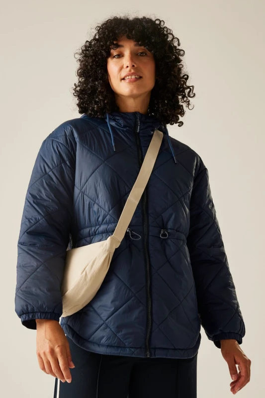 Image of Regatta Womens Ivey Water-Repellent Insulating Padded Jacket in Navy Size: 12 Navy Female 12
