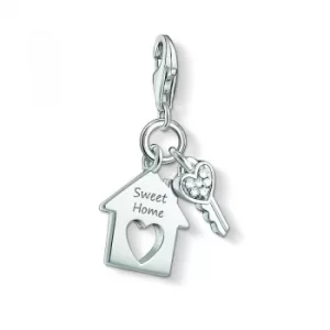 Image of Ladies Thomas Sabo Sterling Silver Charm Club Sweet Home Charm