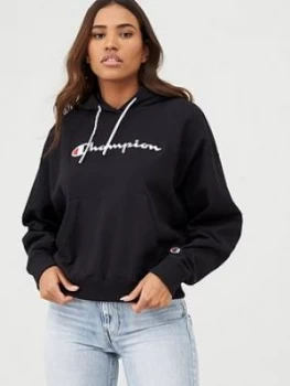 Image of Champion Hooded Sweatshirt - Black