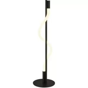 Image of Searchlight Serpent 1 Light LED Floor Lamp, Black, Acrylic 2700K