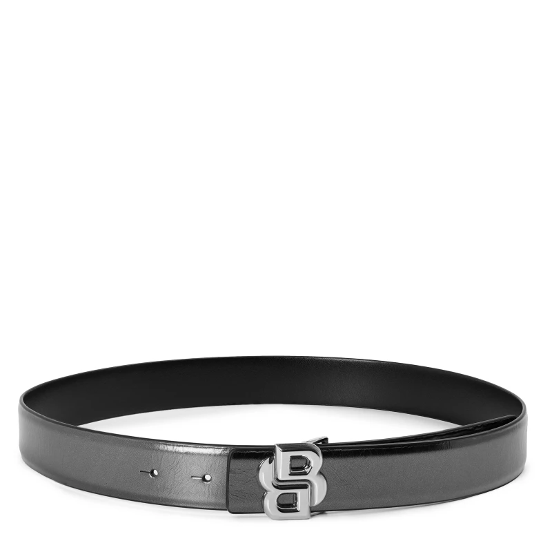 Image of Boss Womens Leather Belt Silver female 75