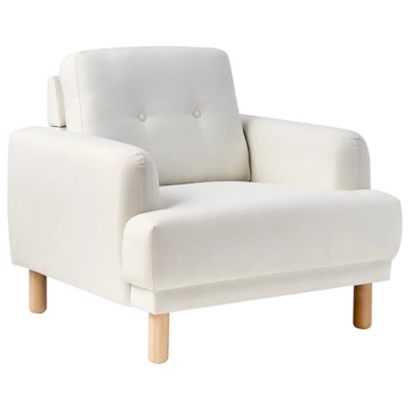 Image of Beliani Armchair Tuve Fabric Off-White