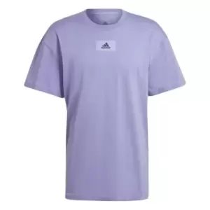 Image of adidas FeelVivid Drop Shoulder T-Shirt Mens - Purple