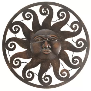 Image of Smart Garden In-Lit Wall D&Eacute;Cor - Celestial Sun - 12 Warm White Leds