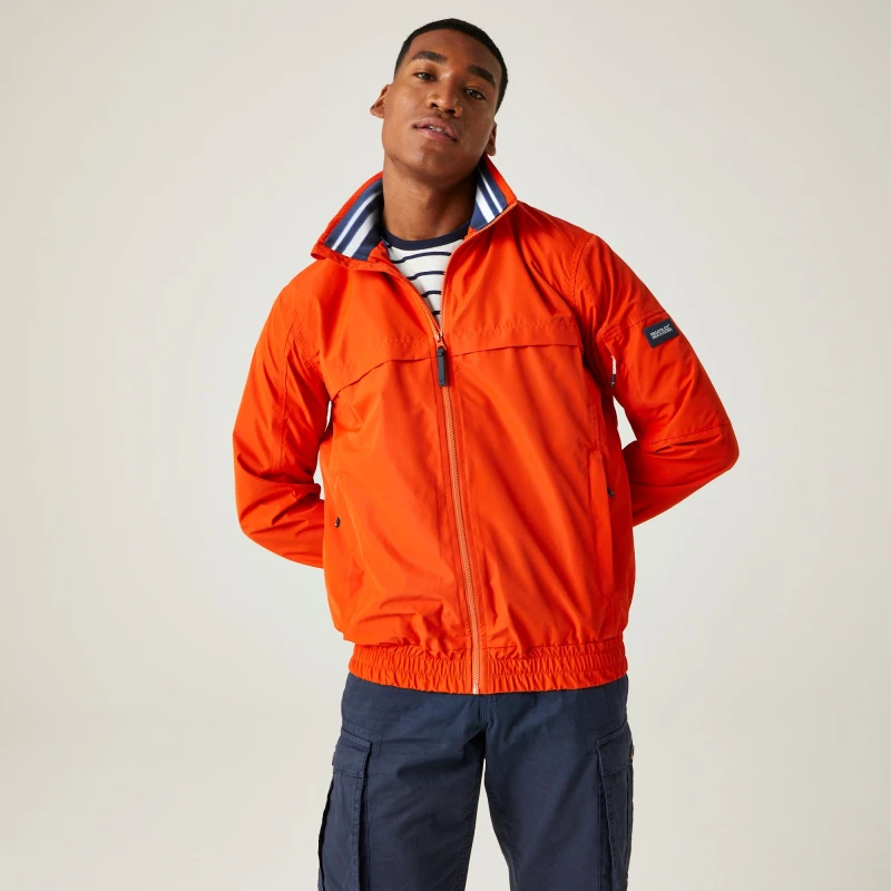 Image of Regatta Regatta Men 'Shorebay' Waterproof Jacket in Orange Size: Small Orange S Male 5063019599236