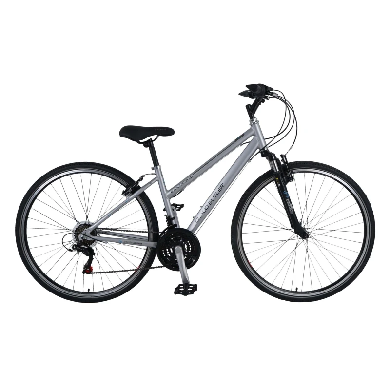 Image of Claud Butler Claud Butler Explorer 1.0 Low Step Hybrid Bike - Silver Silver 16inc