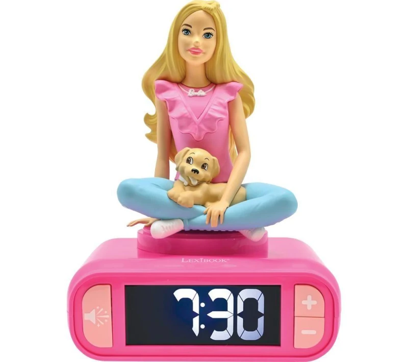 Image of LEXIBOOK RL800BB Nightlight Alarm Clock - Barbie, Patterned,Pink 3380743101927