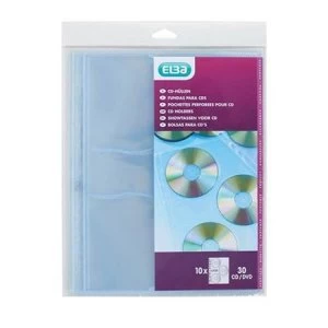 Image of Elba CD/DVD Pocket Clear 10 Pack