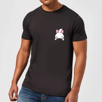Image of Disney Marie Backside Mens T-Shirt - Black - 5XL