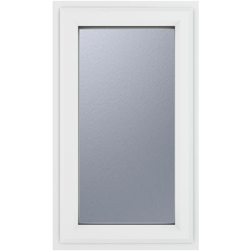 Image of Crystal Triple Glazed Window White Lh 610 X 965Mm Obscure 4WHOTG610965