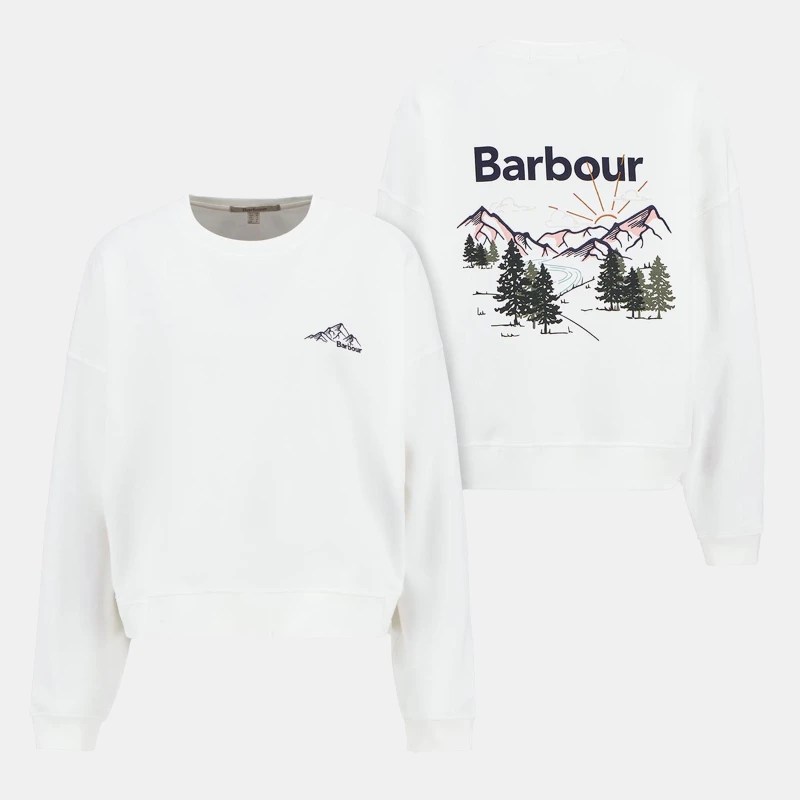 Image of Barbour Harper Sweatshirt Cloud female 16 (XL)