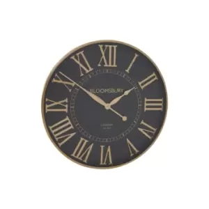 Image of 61cm Black and Gold Wall Clock