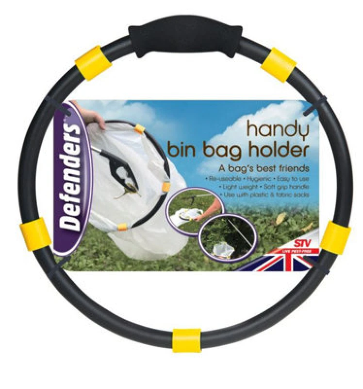 Image of Defenders Handy Bin Bag Holder, Black STV331