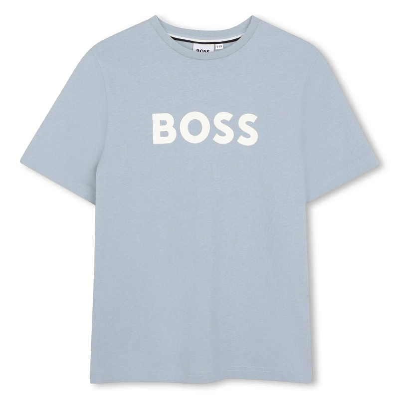 Image of Boss Kids Logo T-Shirt Regular Fit T-Shirts 10Y Blue 58558820195