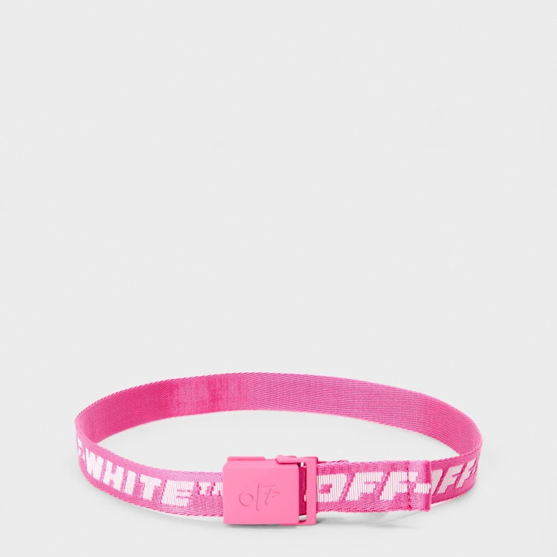 Image of Off White Kids Fabric Belt for Kids Fuchsia/White female 8-10 Yrs