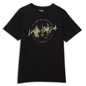 Image of Star Wars Long Live The Jedi Mens T-Shirt - Black - L