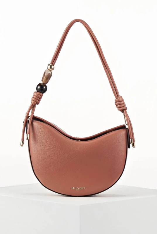 Image of Luella Grey Womens 'Cora' Saddle Crossbody in Pink Pink Female One Size