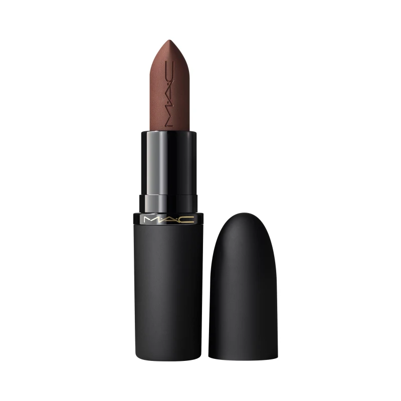 Image of Mac Powder Kiss Hazy Matte Lipstick - Brick Through Chestnut female 3.5