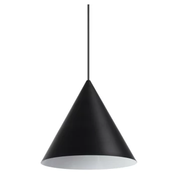 Image of Ideal Lux Lighting - Ideal Lux A-LINE - Indoor Dome Ceiling Pendant Lamp 1 Light Black, E27