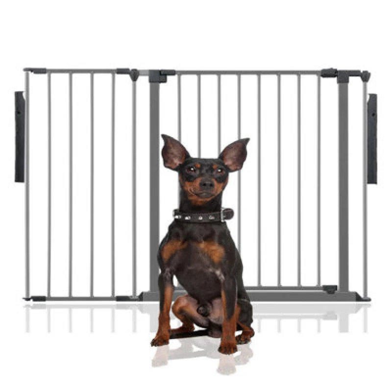 Image of Bettacare Premium Multi Panel Flexible Pet Barrier, Up To 128Cm Wide, Grey, 70Cm High