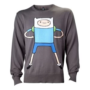 Image of Adventure Time - Finn Mens Medium Sweatshirt - Black