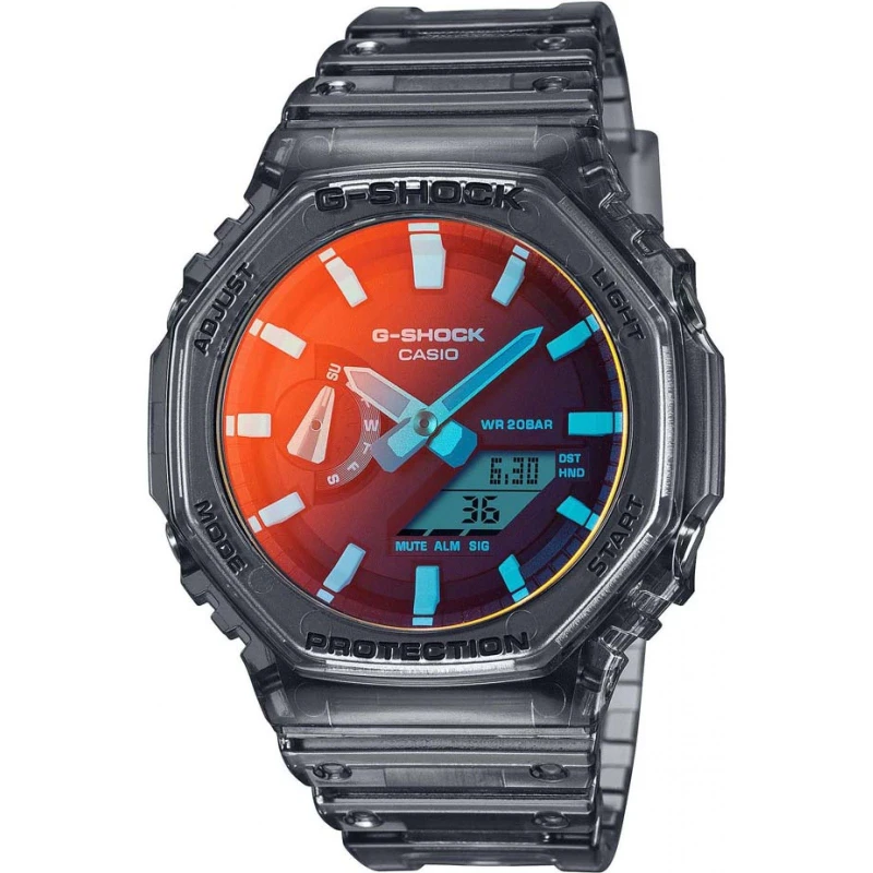 Image of Casio GA-2100TLS-8AER G-Shock 45mm Quartz Watch Clear