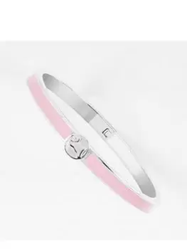 Image of Radley Silver Plated Pink Infill Bangle