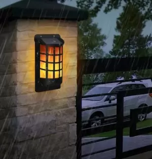 Image of Solalite LED Solar Dancing Flame Wall Light